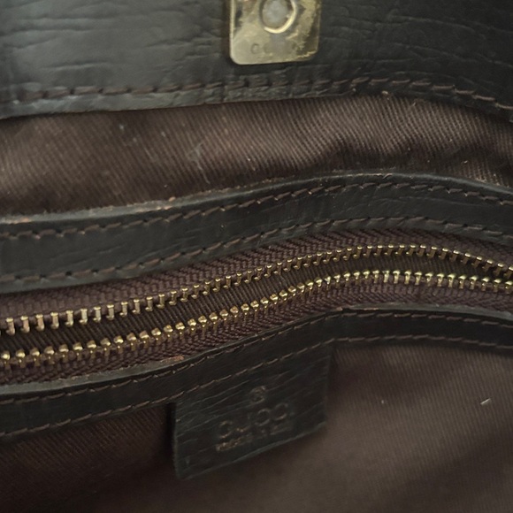 Gucci Tan and Black Signature Tote - Picture 11 of 12